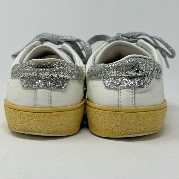 Authentic Saint Laurent leather Sneakers size EU 37/ 7 US - Picture 4 of 11